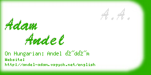 adam andel business card